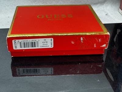 Guess leather Wallet RFID Mens Black New - Thumbnail 9