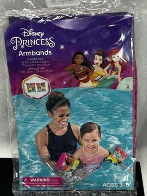 Disney Princess Swim Bundle Armbands-Beachball-Swim Tube. Fun In The Sun 3+ - Thumbnail 3