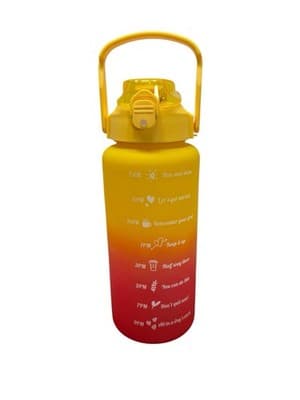 68oz Motivational Water Bottle With Straw Large Portable Travel Bottle - Image 1