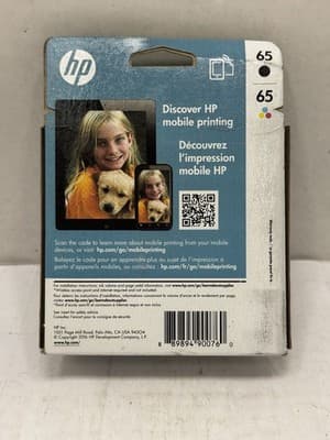 HP 65 Combo Ink Cartridges 65 Black Color New Genuine - Thumbnail 2