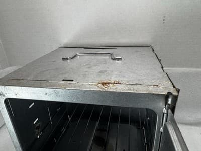 Vintage Coleman Folding Fold Away Camp Baking Oven Stove Used - Thumbnail 5