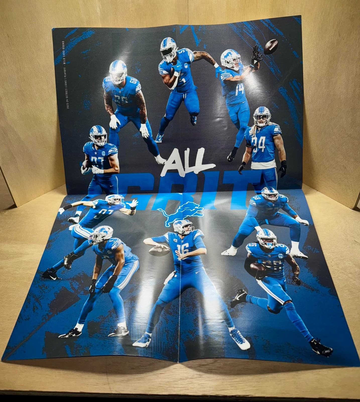 2024 Detroit LIONS NFC Wild Card Roster Card - Thumbnail 7