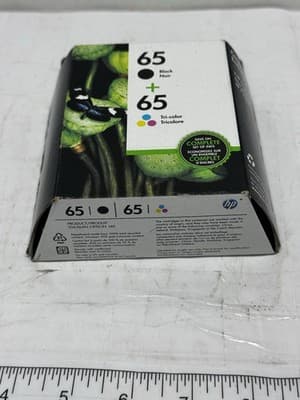 HP 65 Combo Ink Cartridges 65 Black Color New Genuine - Thumbnail 5