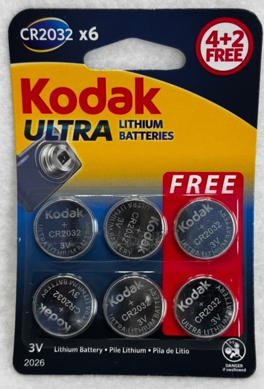 Case of 50 with Display Kodak ULTRA Lithium CR2032 Batteries Electronics Camera - Thumbnail 3