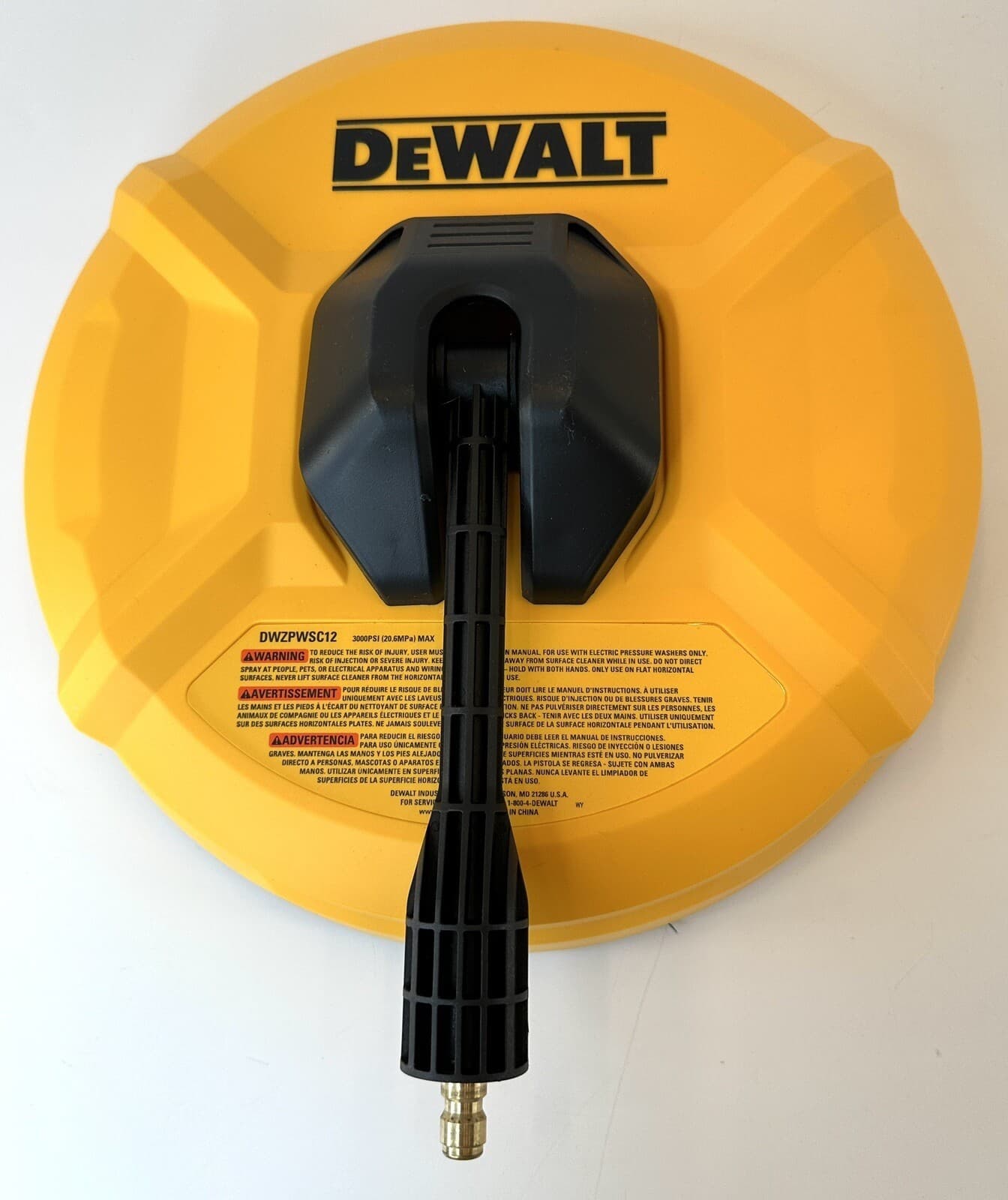 DEWALT 12 in. Rotating Surface Cleaner Pressure Washer 3000 PSI MAX OPEN BOX - Thumbnail 4