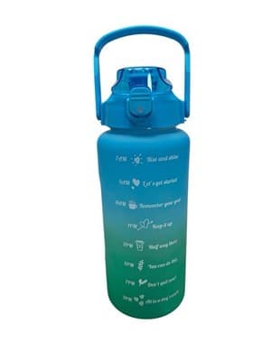 68oz Motivational Water Bottle With Straw Large Portable Travel Bottle - Thumbnail 2