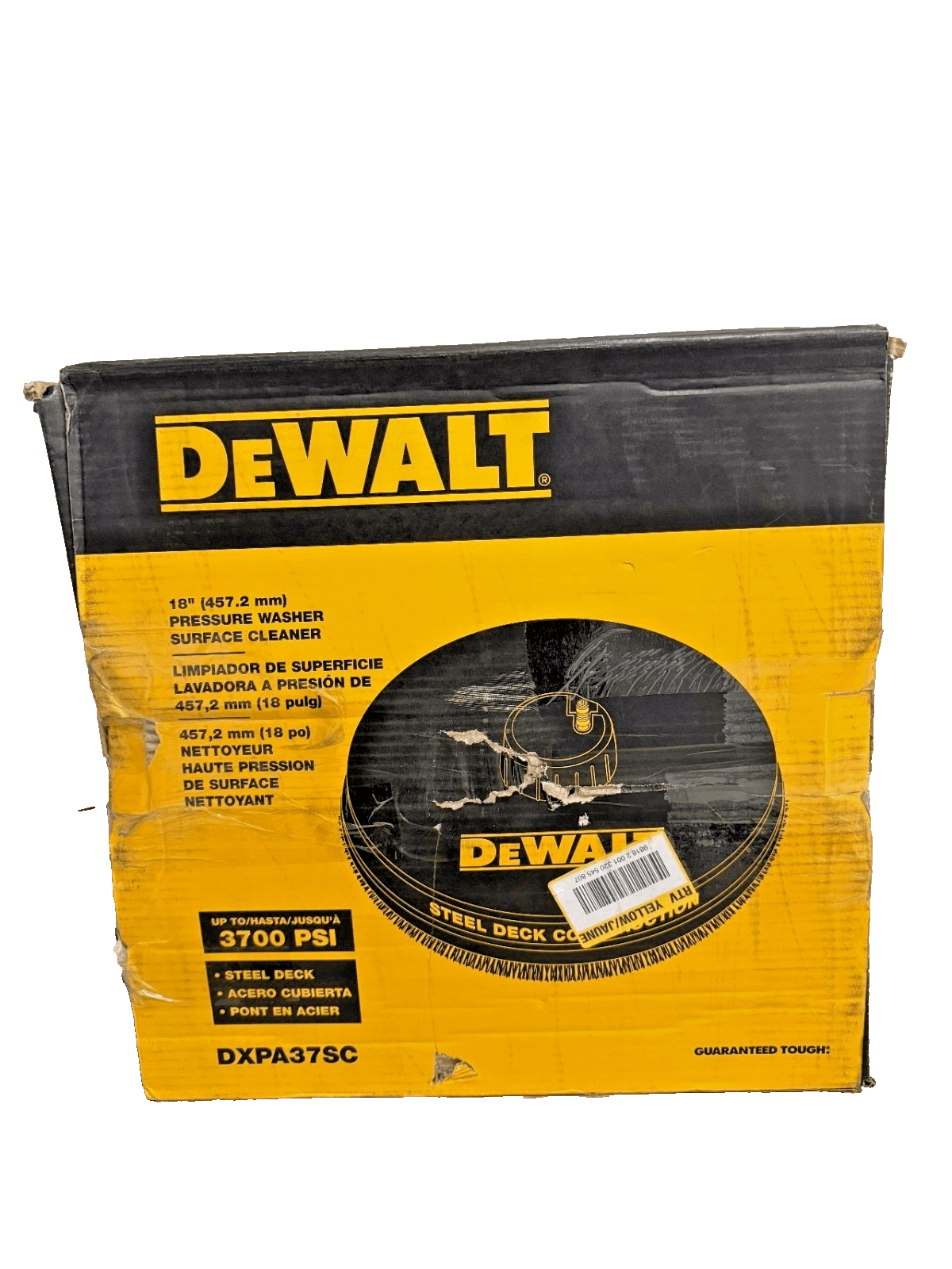DEWALT 12 in. Rotating Surface Cleaner Pressure Washer 3000 PSI MAX OPEN BOX - Thumbnail 6