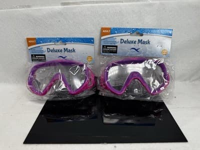 2 Pack Deluxe Adult Swim Mask PURPLE NEW/SEALED - Image 1