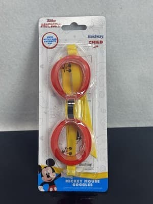 Disney Junior Mickey Mouse Swim Goggles Pool Swimming New in Package Child 3+ - Image 1