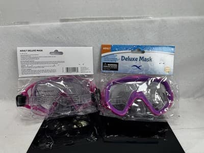 2 Pack Deluxe Adult Swim Mask PURPLE NEW/SEALED - Thumbnail 3