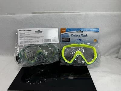 2 Pack Deluxe Adult Swim Mask GREEN NEW/SEALED - Thumbnail 2