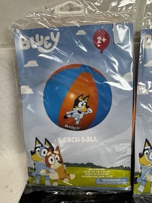Set of 2 New Bluey Bingo Lot Beach Ball 13.5 Inch And Swim Tube 19 Inch - Thumbnail 3
