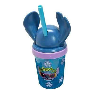 Disney Stitch Cup With Straw Lilo and Stitch Tumbler Straw Cup New Trending - Thumbnail 2