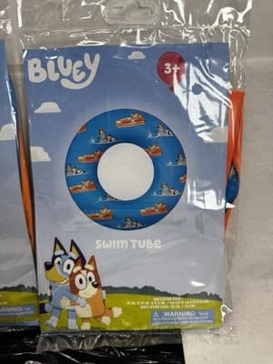 Set of 2 New Bluey Bingo Lot Beach Ball 13.5 Inch And Swim Tube 19 Inch - Thumbnail 2