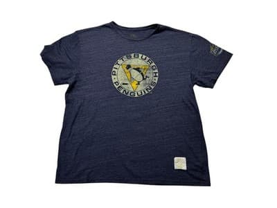 Pittsburgh Penguins Retro Logo Lightweight Short Sleeve T-Shirt Mens 2-XL - Image 1