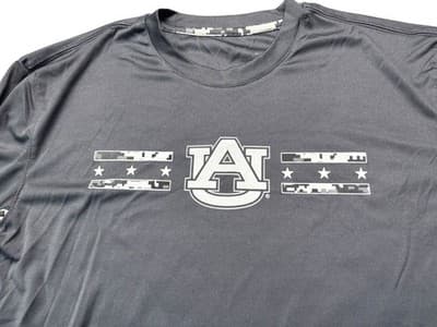 Colosseum Auburn Tigers Camouflage Military Logo Long Sleeve Mens No Size Tag M? - Image 1