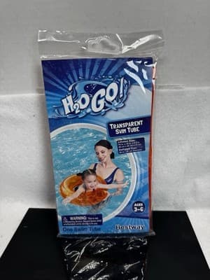 H2O GO Orange Tube Swimming Pool Blow Up Tube - Image 1