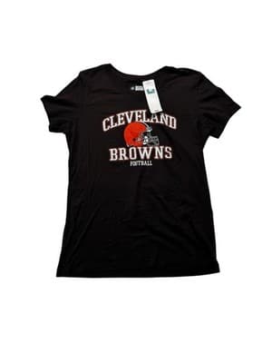 NFL Team Apparel Cleveland Browns T Shirt Women’s Large NWT - Image 1
