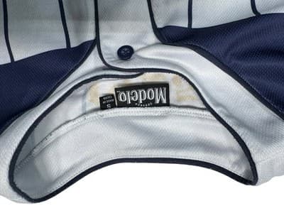 Modelo Cerveza Beer Womens S Belly Crop White 1925 Baseball Jersey Button Front - Thumbnail 2