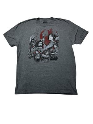 Star Wars ‘Rogue One’ SS Graphic Tee Shirt. Men’s Size XL. Heather Gray. Cotton - Image 1
