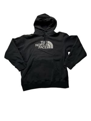 The North Face Hoodie Mens X-Large Half Dome Black Logo Pullover Sweatshirt - Thumbnail 2