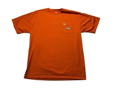 Used Auburn Tigers Tigerwear Collection Pocket T-Shirt Size L Cotton Orange - Image 1