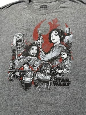 Star Wars ‘Rogue One’ SS Graphic Tee Shirt. Men’s Size XL. Heather Gray. Cotton - Thumbnail 2