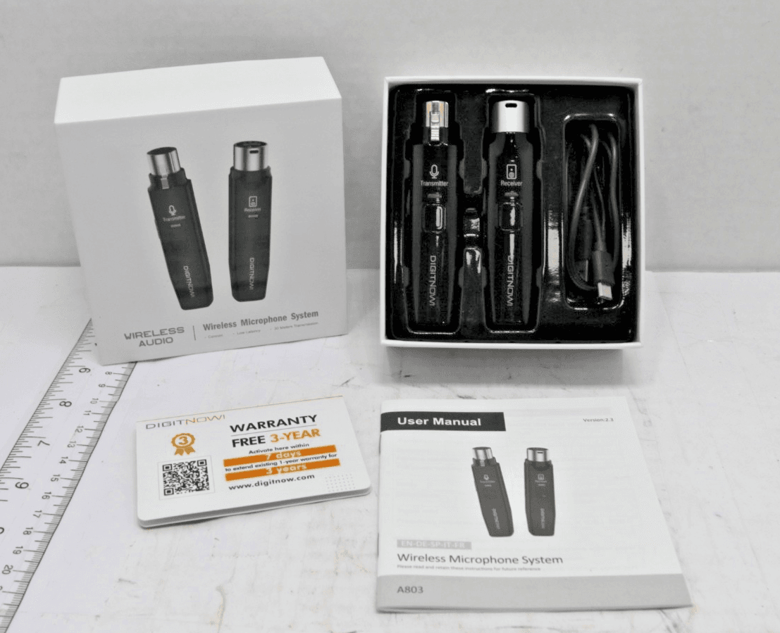 DIGITNOW! Wireless Audio Microphone Wireless System A803 Black Tested - Thumbnail 2