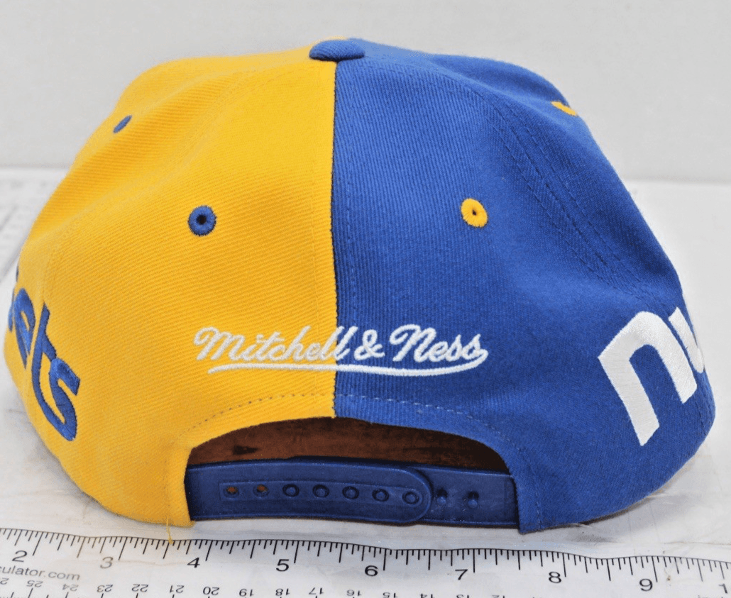 Mitchell & Ness Yellow/Navy NBA Denver Nuggets Reload HWC Snapback with Hologram - Thumbnail 4