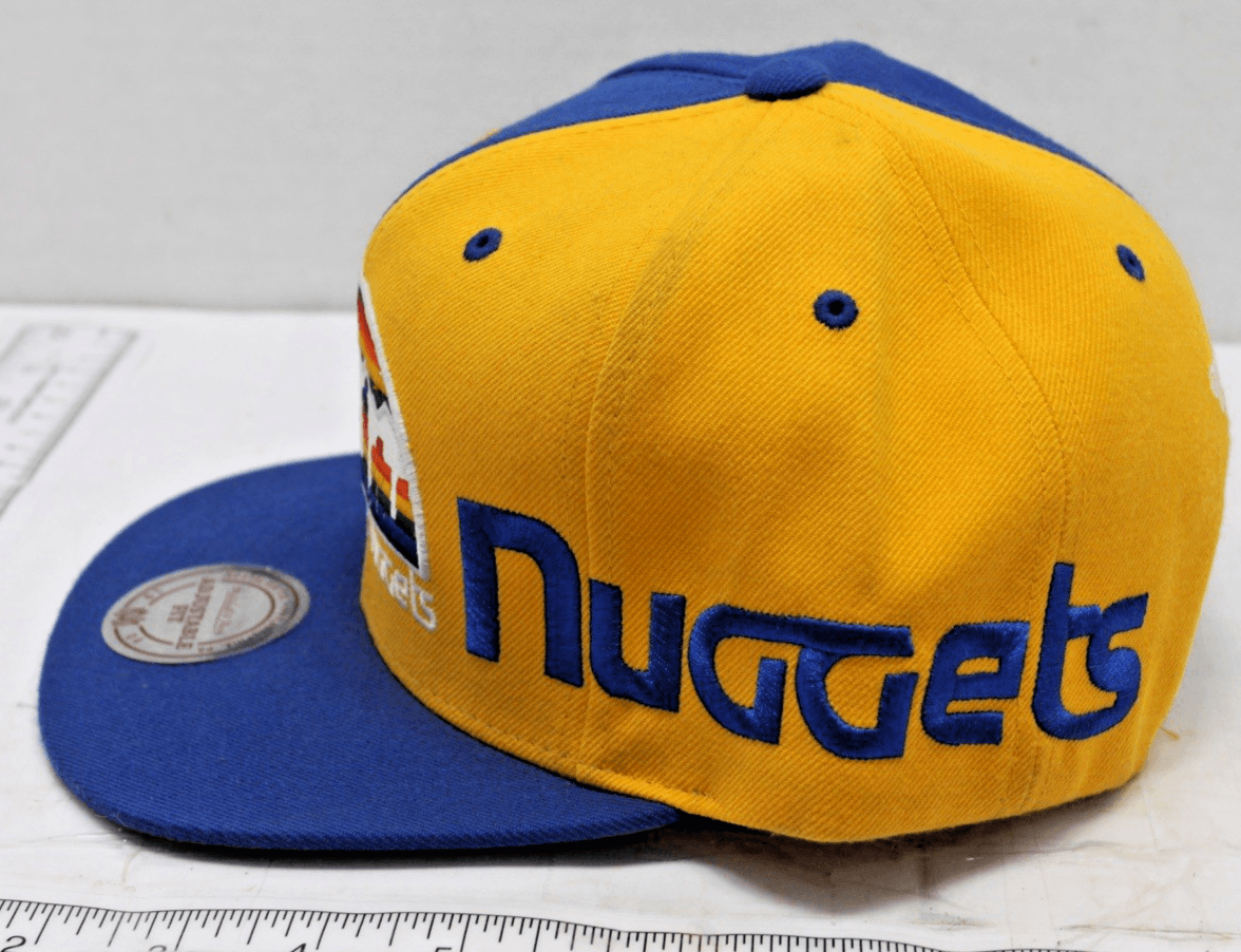 Mitchell & Ness Yellow/Navy NBA Denver Nuggets Reload HWC Snapback with Hologram - Thumbnail 3