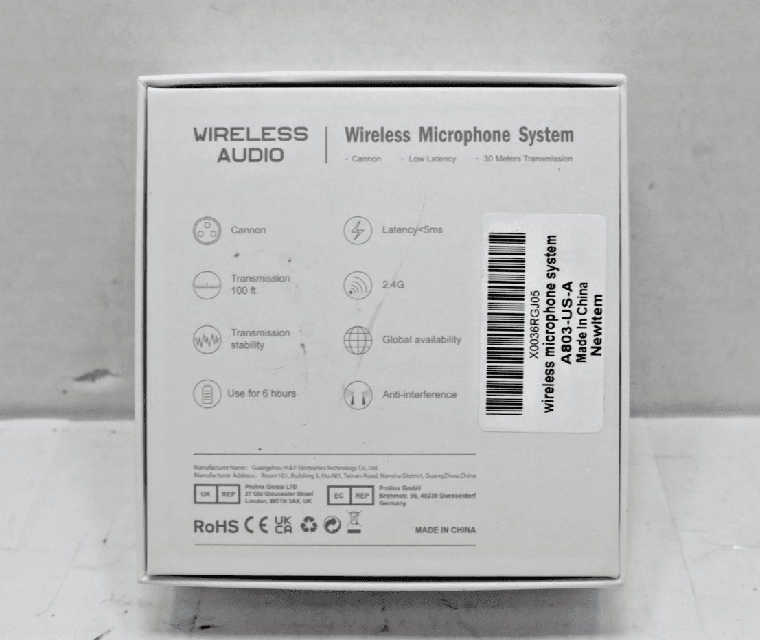 DIGITNOW! Wireless Audio Microphone Wireless System A803 Black Tested - Thumbnail 3