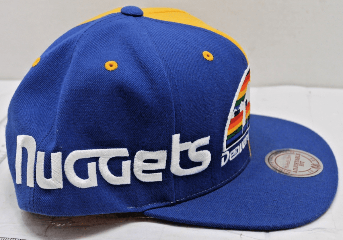 Mitchell & Ness Yellow/Navy NBA Denver Nuggets Reload HWC Snapback with Hologram - Thumbnail 6
