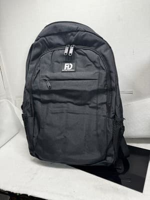 Farmer & Donkey Laptop Backpack 15.6” With USB Connector Black - Image 1