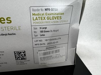 MED PRIDE Medical Latex Examination Gloves (X-Large, 100-Count) Ultra-Strong 5 m - Thumbnail 4