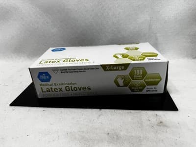 MED PRIDE Medical Latex Examination Gloves (X-Large, 100-Count) Ultra-Strong 5 m - Thumbnail 3