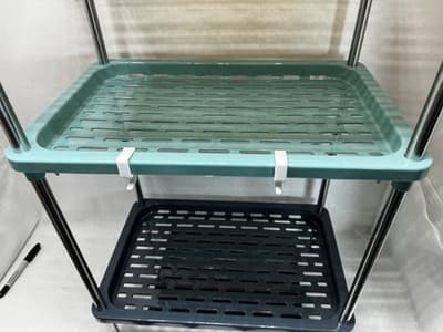 4-Tier Multicolor Shelf Garage Shelving Unit Rack Storage Organizer 32.6" Height - Thumbnail 6