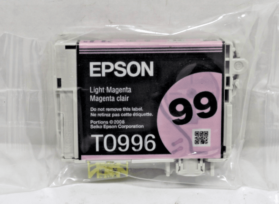 OPEN BOX Epson 99 Ink Cartridge T0996 Light Magenta - Genuine OEM - Image 1