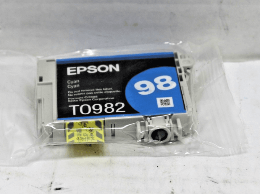 Open Box Epson 98 T0982 Cyan Ink GENUINE f - Thumbnail 2