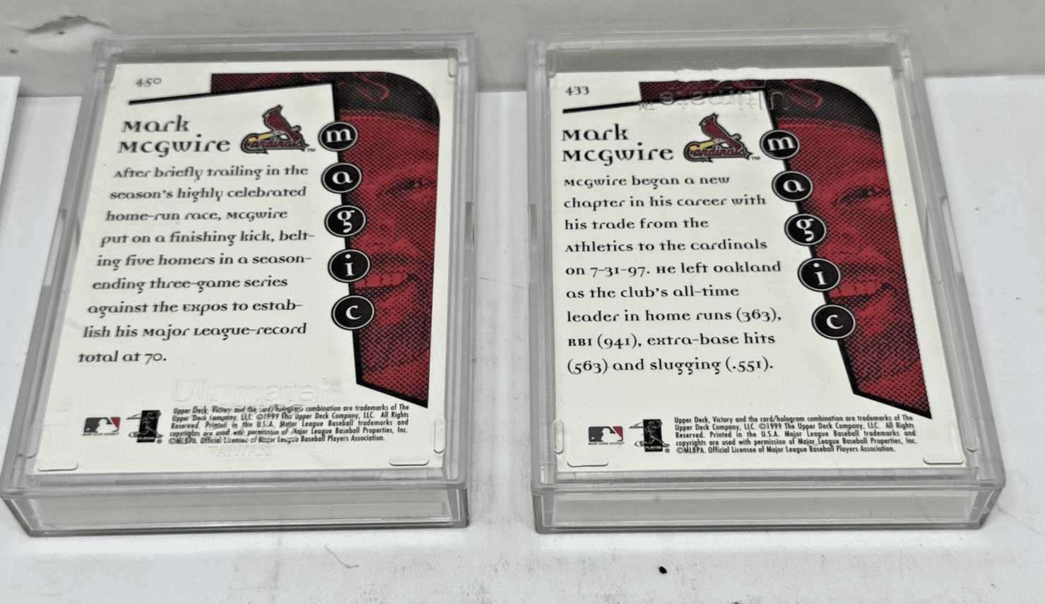 1999 UD Upper Deck Mark McGwire Magic Moments Complete 30 Card Set (BB-0069) - Thumbnail 4