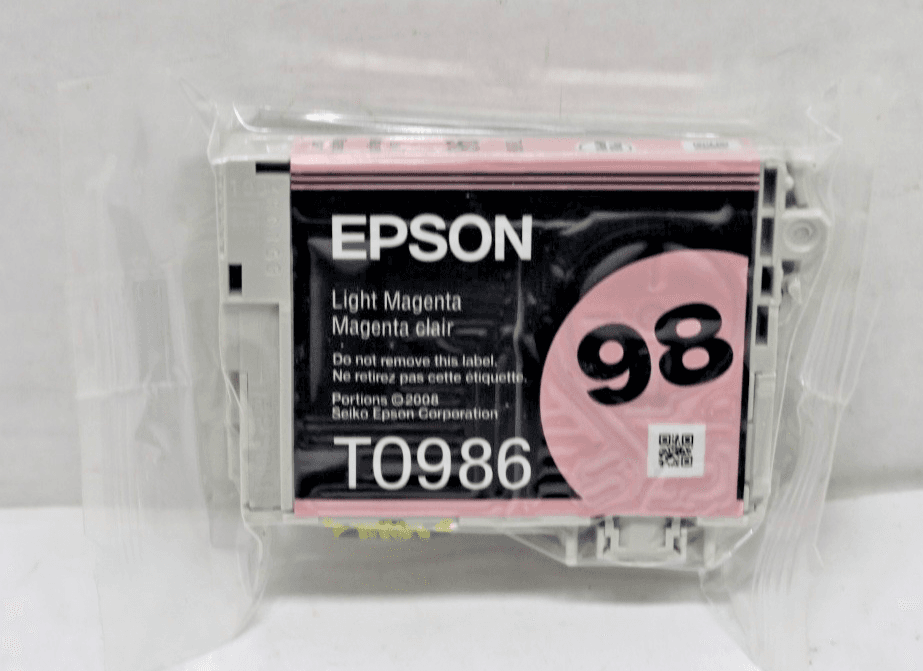 OPEN BOX Epson 98 T0986 Light Magenta GENUINE - Image 1