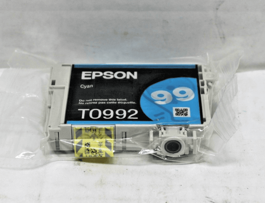 2 Pack Open Box Epson 99 Cyan Multicolor Ink Cartridges T0992 - Thumbnail 2