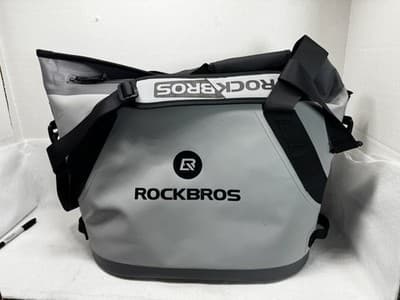 ROCKBROS Soft Cooler Leak Proof 40 Can Portable Sided Bag Handbag Gray color New - Image 1