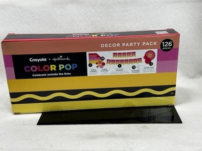 Crayola + Hallmark Color Pop Decor Party Pack 126 Pieces - Image 1