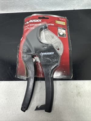 New Husky 1 003 002 231 1-1/4” Ratcheting PVC Cutter, Lifetime Warranty - Image 1