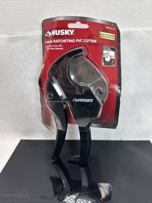 New Husky 1 003 002 231 1-1/4” Ratcheting PVC Cutter, Lifetime Warranty - Thumbnail 2