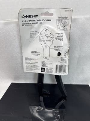 New Husky 1 003 002 231 1-1/4” Ratcheting PVC Cutter, Lifetime Warranty - Thumbnail 3