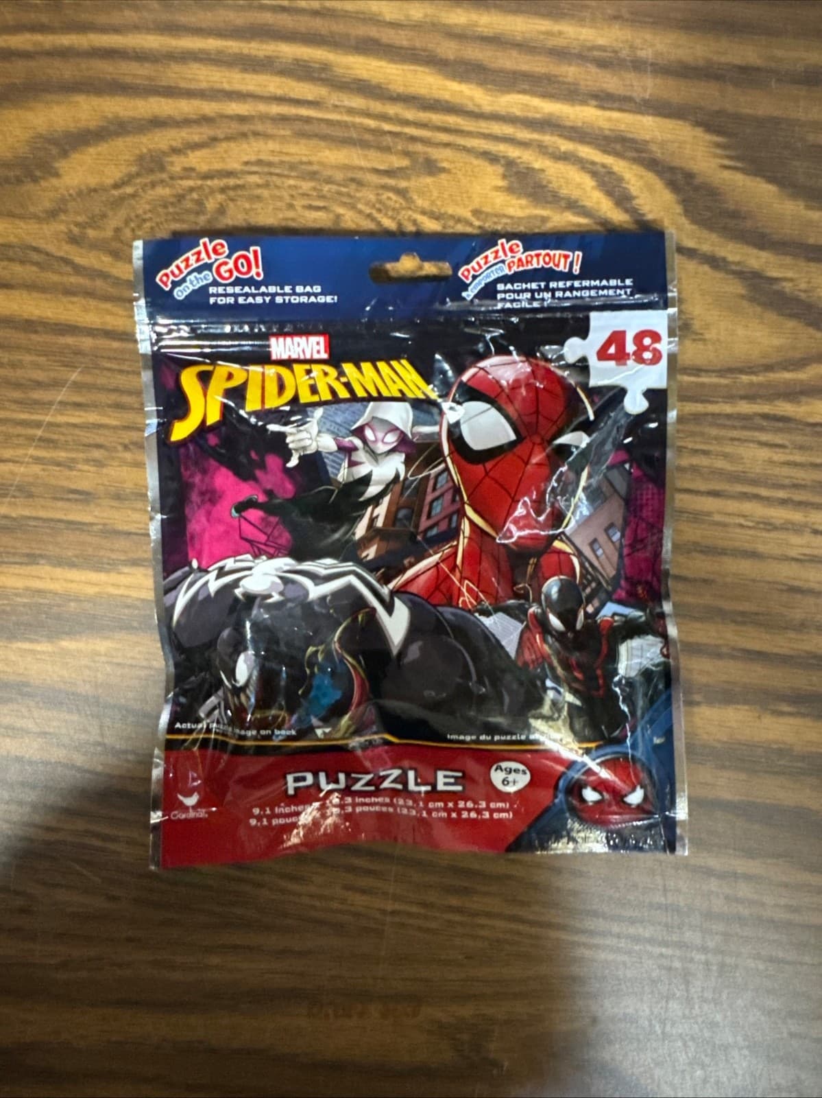 Cardinal Marvel Spiderman Puzzles (Set of 2) Travel 48 & 24 Jigsaw Puzzles - Thumbnail 2