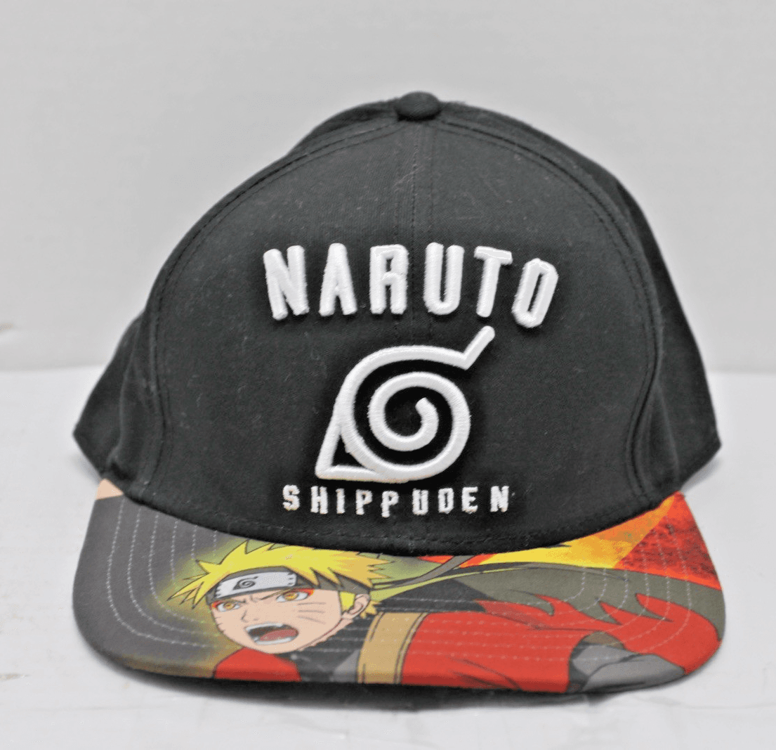Naruto Shippuden Hat Cap Adjustable Embroidered Size OSFM Black - Image 1