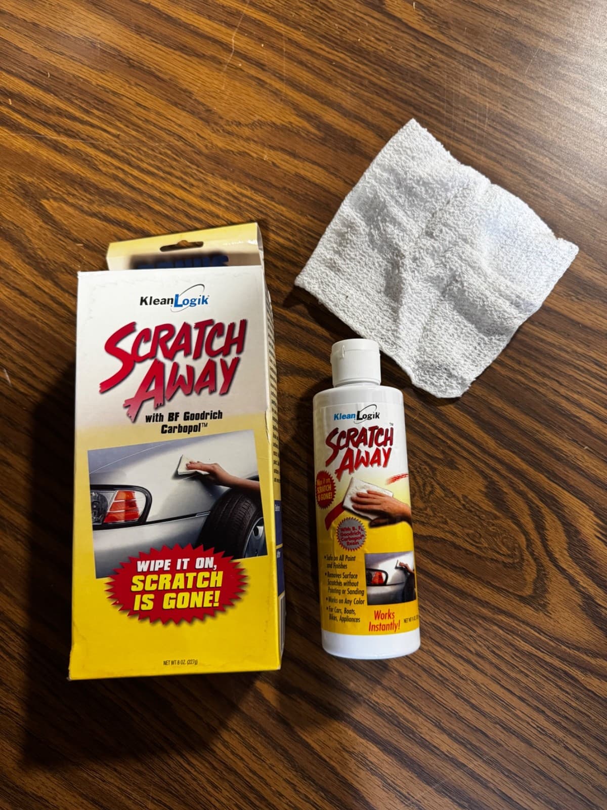 Klean Logik Scratch Away All Surface Scratch Remover (8oz) Cars Boats Appliances - Image 1
