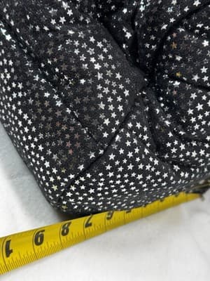 Justice Girls BLACK &Silver Star Print Quilted Duffle Bag - Thumbnail 5